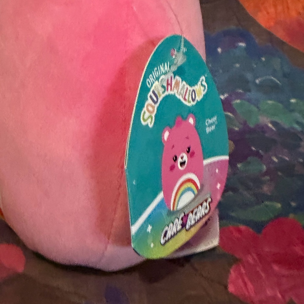 Squishmallow Care Bears Cheer Bear 7 in NWT - Picture 4 of 5